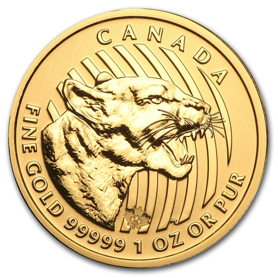 2015 Canada 1 oz Gold Growling Cougar .99999 BU (Assay Card) | eBay